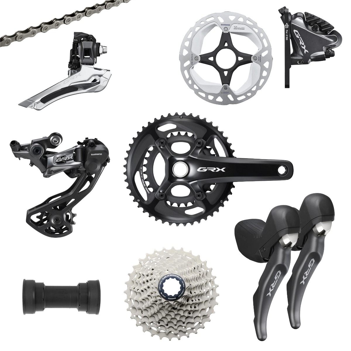 Groupe Complet Gravel Shimano GRX 810 2x11v Disque