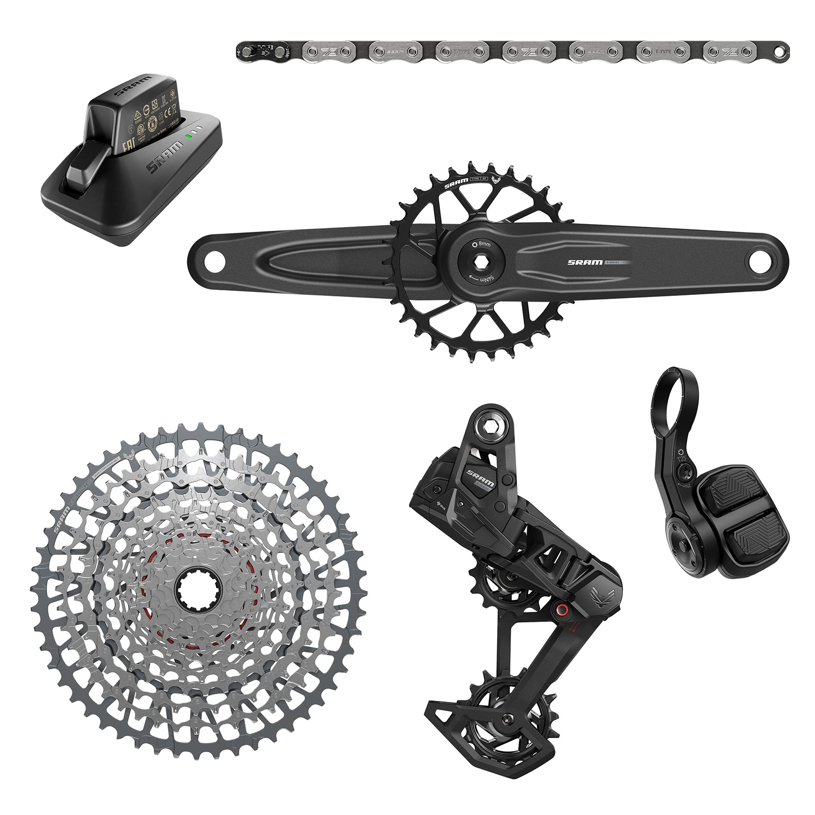 Sram Montage Direct T-Type Eagle GX D1 3 mm Décalage Plateau, Argenté