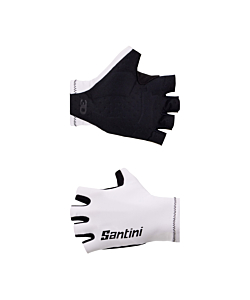 Gants Courts Santini 3D Blancs