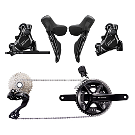 Groupe Shimano Vélo de Course 105 R7100 2x12V Disques
