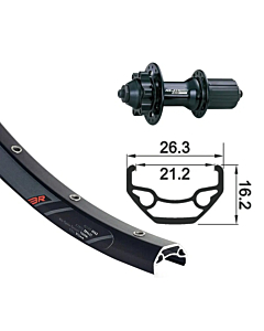 Roue Arrière VTT 26" GMB XLC / Rodi Blackrock Disque QR