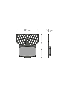 Plaquettes Organique Brenta Light Tech Magura MT2 / MT4 / MT6 / MT8