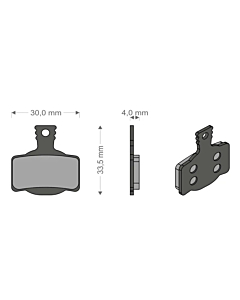 Plaquettes Organique Brenta Magura MT2 / MT4 / MT6 / MT8