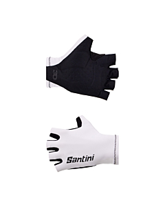 Gants Courts Santini 3D Blancs
