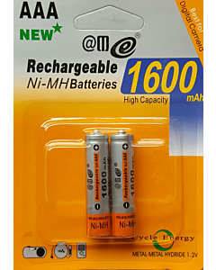 Set 2 Batteries Ministilo AAA Rechargeables RTU 1350 mAh