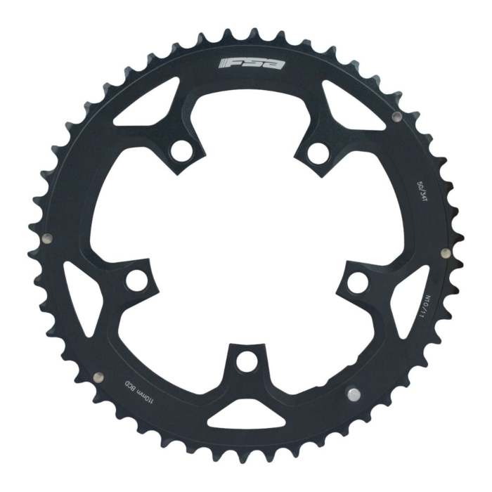 Plateau Shimano 50 Dents 110mm BCD – Noir, Pour Pédalier 5 Branches (9/10 Vitesses) D'occasion
