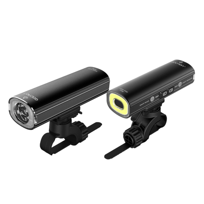 Gaciron V20CH-600 – Lumière Avant Vélo 600 Lumens + Feu Arrière Intégré – Fixation Casque – USB-C Rechargeable – 4 Modes – IPX4 Résistant à La Pluie